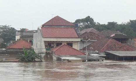Banjir di kawasan Kampung Melayu, Jakarta.
