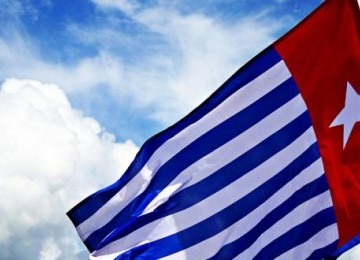 Bintang Kejora, bendera Organisasi Papua Merdeka (OPM).