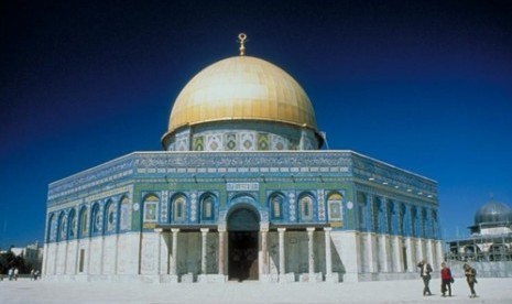 Dome of The Rock (Masjid Kubah Batu) di Yerusalem, Palestina.
