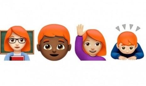 Emoji si Rambut Merah Siap Hadir