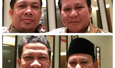 Fahri Hamzah dan Prabowo Subianto.