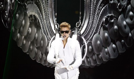 Justin Bieber performs at the First Niagara Center in Buffalo, N.Y., on Monday, July 15, 2013