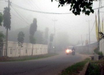 Kabut Asap Kepung Palembang