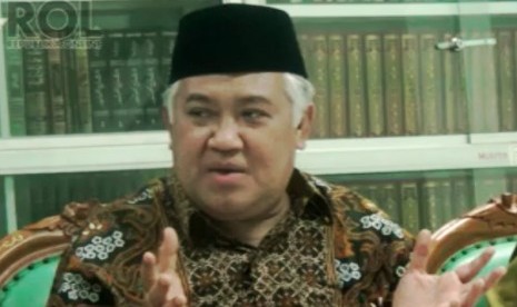 Ketua Umum Majelis Ulama Indonesia, Din Syamsudin 