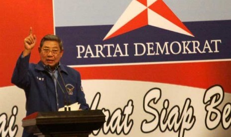 Ketua Umum Partai Demokrat Susilo Bambang Yudhoyono membuka Rapat Koordinasi Nasional (Rakornas) di Jakarta, Sabtu (29/6). 
