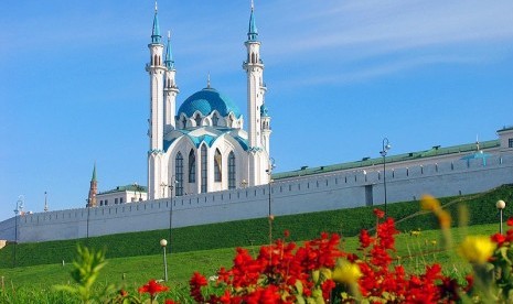 Masjid Qolsharif di Kazan, Rusia.