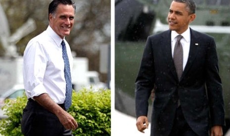 Beginilah Aksi Saling Caci Obama-Romney  