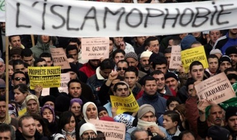 Muslim Prancis protes dengan diskriminasi dan Islamofobia