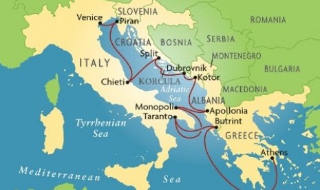 Peta Laut Adriatik 