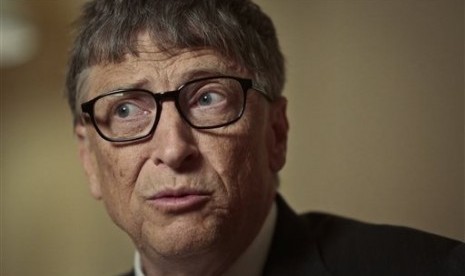 Philanthropists Bill Gates speaks during an interview on Tuesday, Jan. 21, 2014, in New York. 