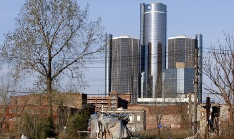 Salah satu kota Detroit yang kotor dan kumuh 