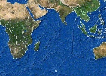 Samudera Hindia. Lokasi bocornya KM Wijaya