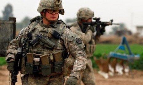 Tentara AS di Baghdad,Irak.