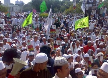 Umat Islam yang tengah mengikuti ceramah, ilustrasi