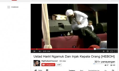 Video Ustad Hariri ngamuk. 