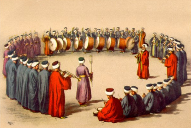 Ilustrasi marching band Ottoman 