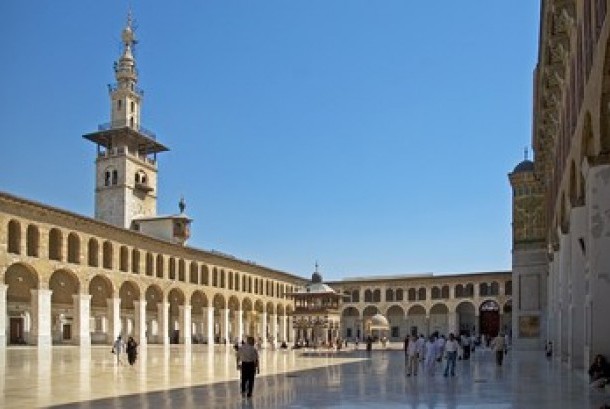  Masjid Umayyah di Damaskus, Suriah.