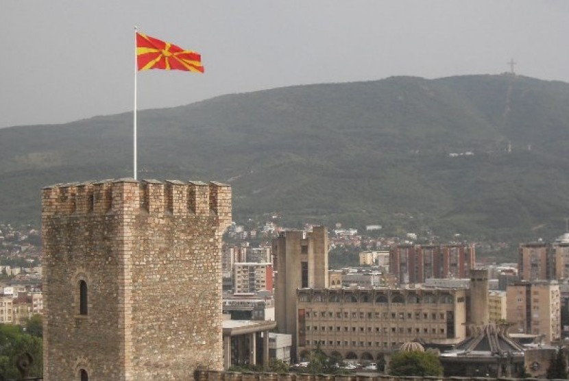 Bendera Makedonia.