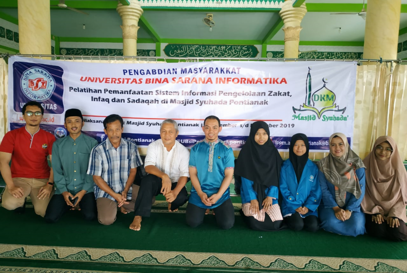 UBSI Hibahkan Aplikasi Pengelolaan Zakat Ke Masjid Syuhada Republika