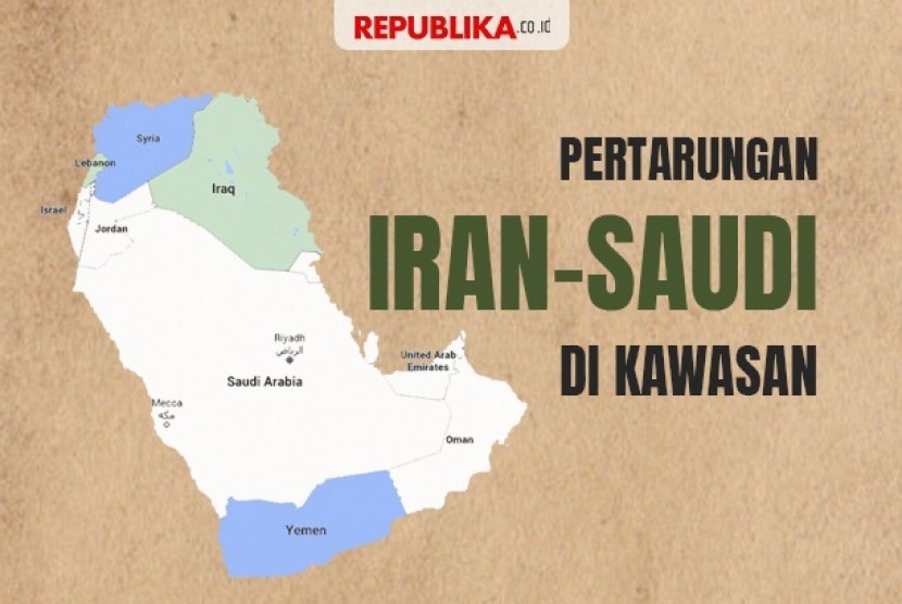 Grafis 'Perang' Saudi - Iran