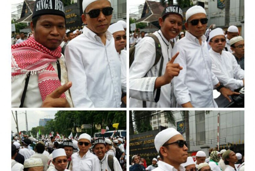 Gubernur NTB, TGH M Zainul Majdi, dalam aksi Bela Islam Jilid II di Jakarta 