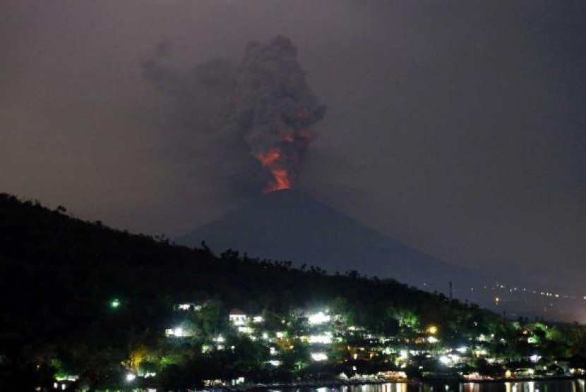 Bencana alam Gunung Agung meletus (Ilustrasi)
