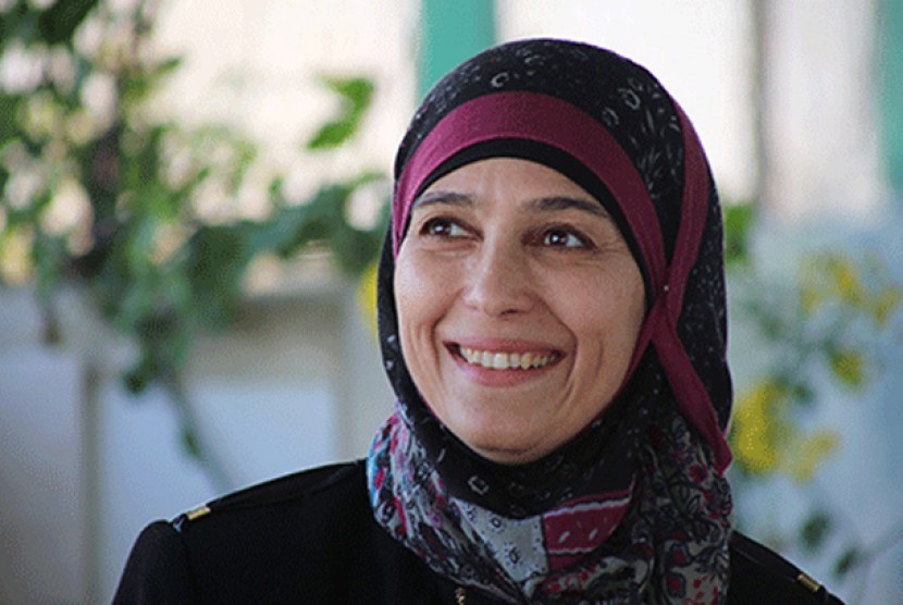 Hanan al-Hroub, perempuan Palestina yang digelari guru terbaik dunia.