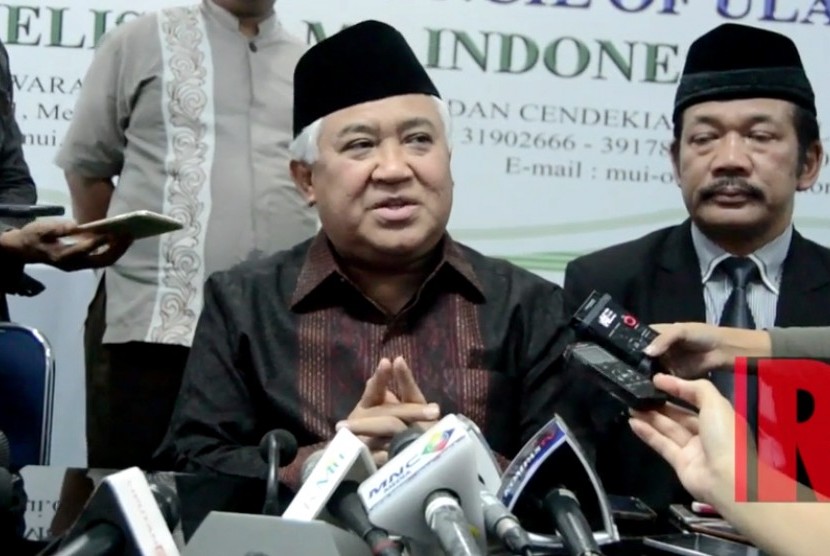 Ketua Dewan Pertimbangan Majelis Ulama Indonesia (MUI), Din Syamsuddin