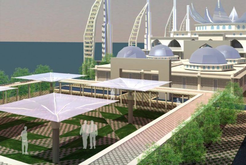 Nur Alam dan  bangunanan monumentalnya di Teluk Kendari. Enam Tahun Berjalan, Apa Kabar Masjid Al Alam?