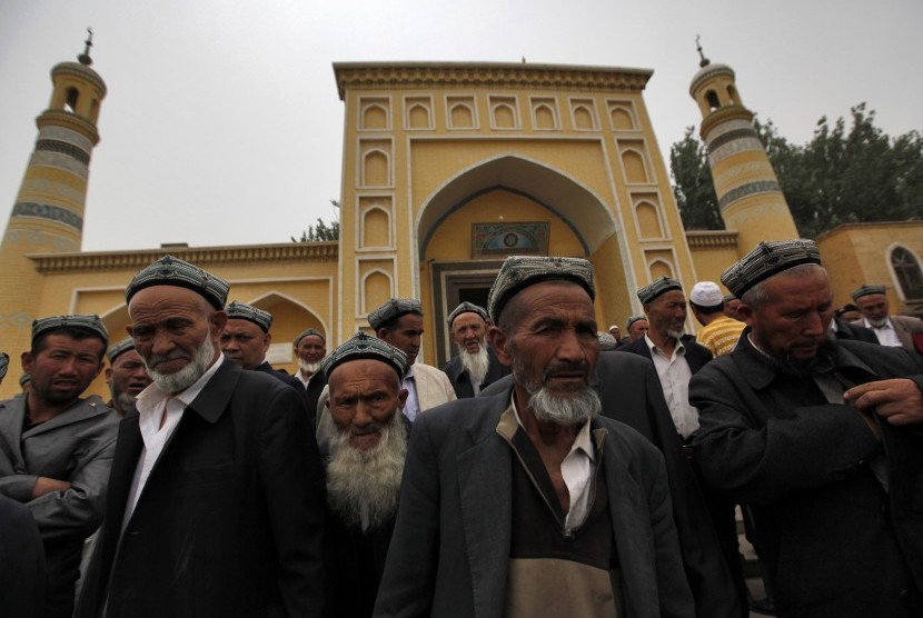 Muslim Cina dari etnis Uighur (ilustrasi) 
