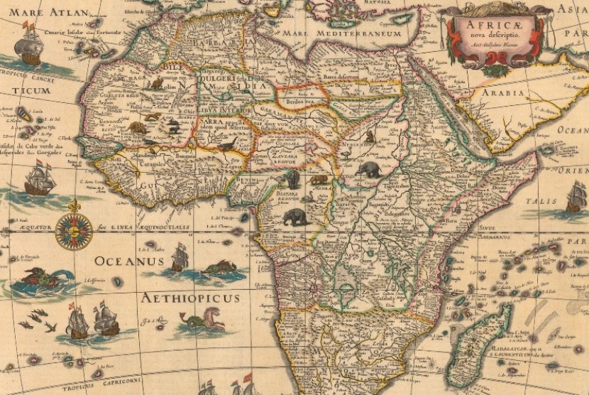 Peta Benua Afrika.