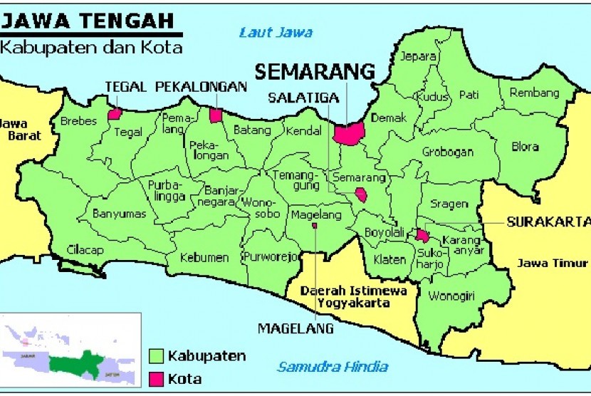 Peta Jawa Tengah Dan Yogyakarta Adalah IMAGESEE