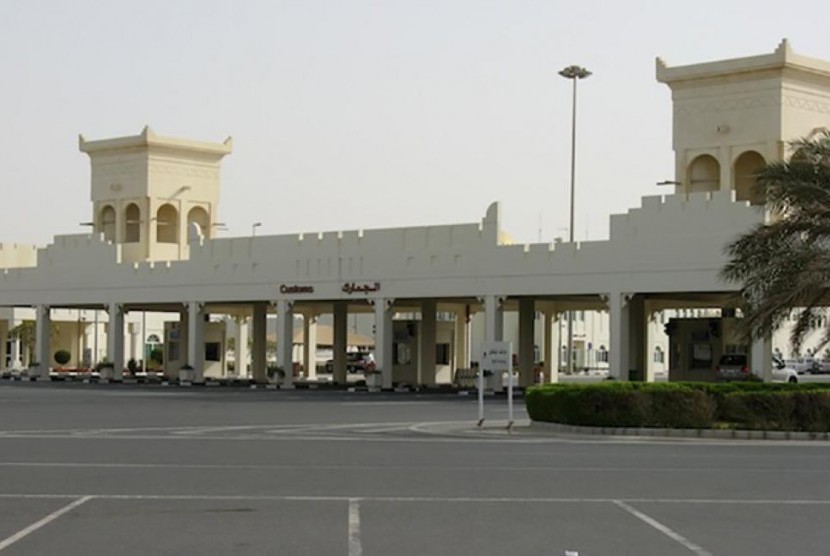 Pintu perbatasan Qatar-Arab Saudi di Salwa.