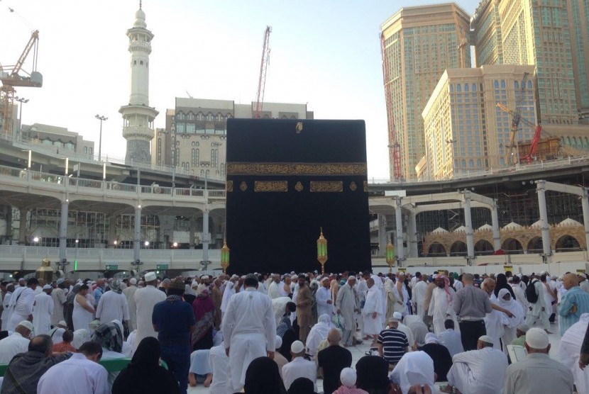 Suasana Kabah di Masjidil Haram, Makkah, Arab Saudi
