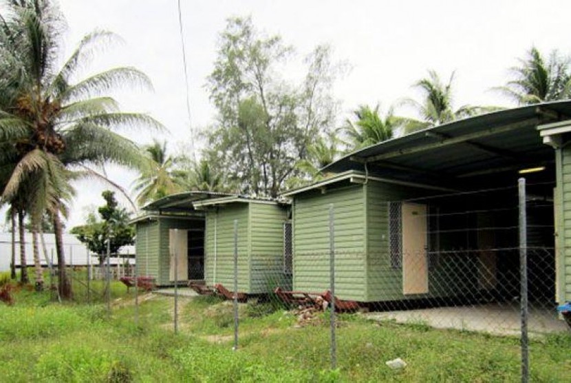 Tempat penampungan pengungsi di Pulau Manus 