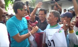 Sandiaga Optimistis Dapatkan Hasil Baik di Jatim