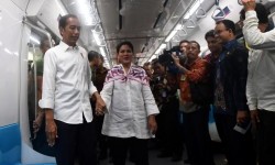 Tiba di Istora, Jokowi Disambut Ribuan Pengusaha Pendukung