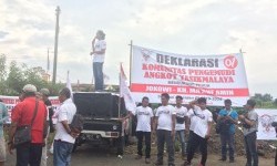 Ratusan Sopir Angkot Deklarasi Dukung Jokowi