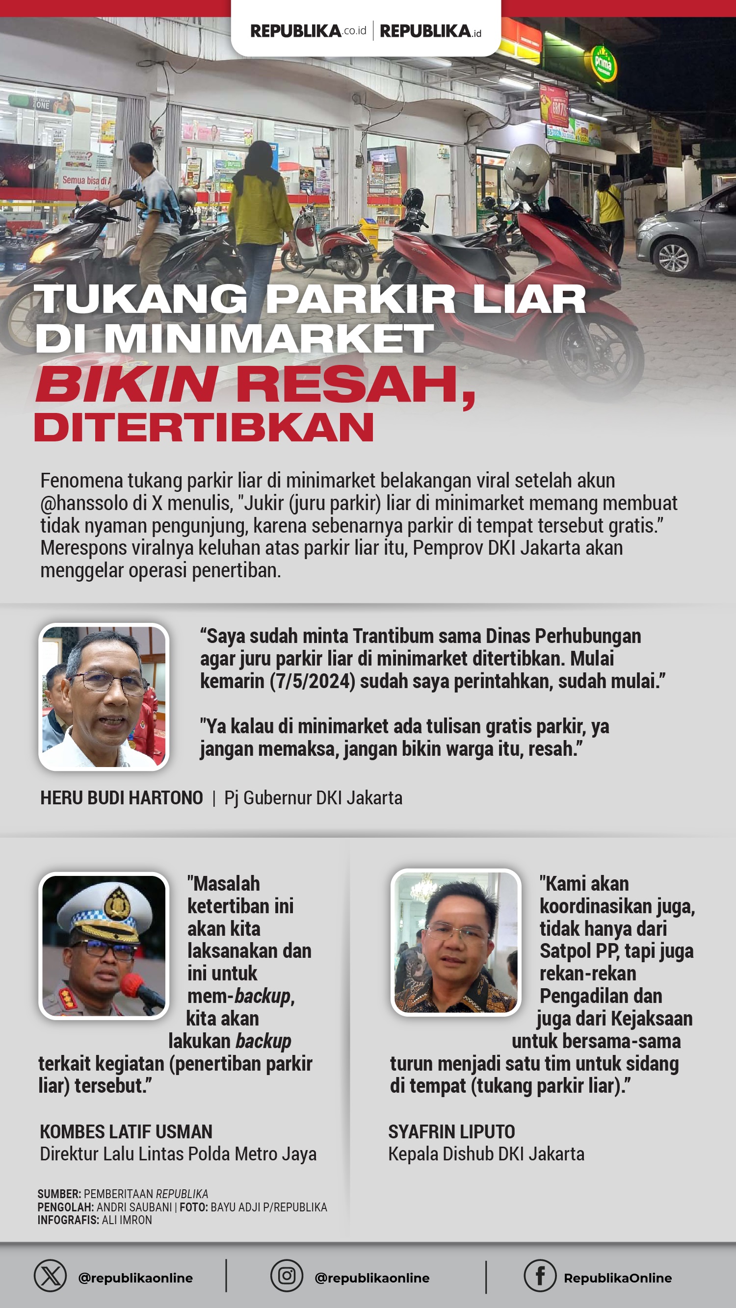 Infografis Tukang Parkir Liar Di Minimarket Bikin Resah Ditertibkan Republika Online 5554