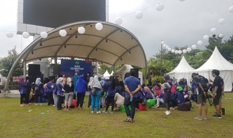  'Hijab Celebration Daya 2018'  di Bintaro Jaya Xchange Park, Jakarta Selatan, Ahad (11/2).