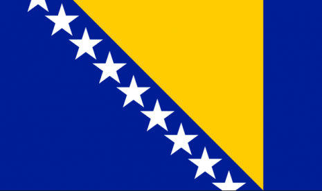 (ilustrasi) bendera bosnia-herzegovina 