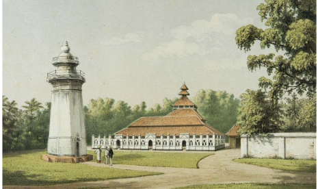 (ilustrasi) Masjid Agung Banten di kesultanan banten abad ke-19