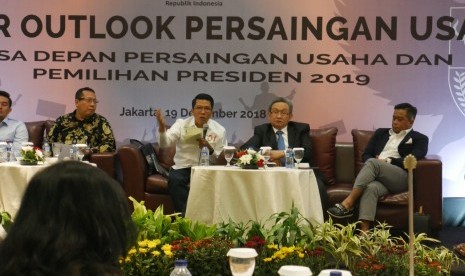 “Seminar Outlook Persaingan Usaha: Masa Depan Persaingan Usaha dan Pemilihan Presiden 2019” yang digelar Komisi Pengawas Persaingan Usaha (KPPU) di Hotel Borobudur Jakarta, Rabu (19/12).