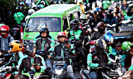 Kemenhub Bakal Pangkas Jumlah Driver Ojol, Apa Kata Garda?. (FOTO: Yulius Satria Wijaya)