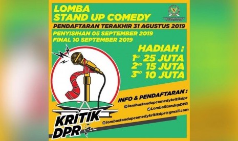 Sumber: twitter @LombaStandupDPR