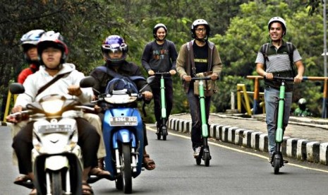 Pengguna Skuter Tewas Tertabrak, Bos GrabWheels Angkat Bicara. (FOTO: Asprilla Dwi Adha)