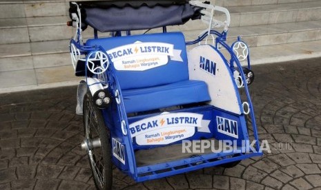 Becak listrik / Ilustrasi 