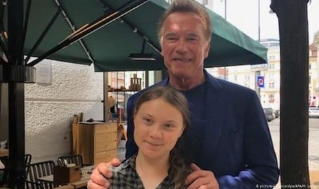 Aktivis Iklim Greta Thunberg Tampil di KTT Iklim Arnold Schwarzwenegger