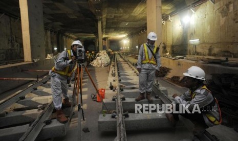 Pembangunan MRT, salah satu proyek strategis yang mendapatka support dar PLN