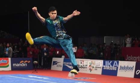 Penampilan Atlet Wushu Indonesia Edgar Xavier Marvelo